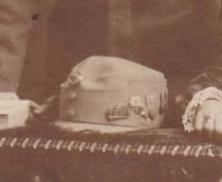 Feldkappe  eines Olt mit Abzeichen Weihnachten 1916 - Pustertal 1916 - Edelweiss - Heeresgruppe Erzherzog Eugen